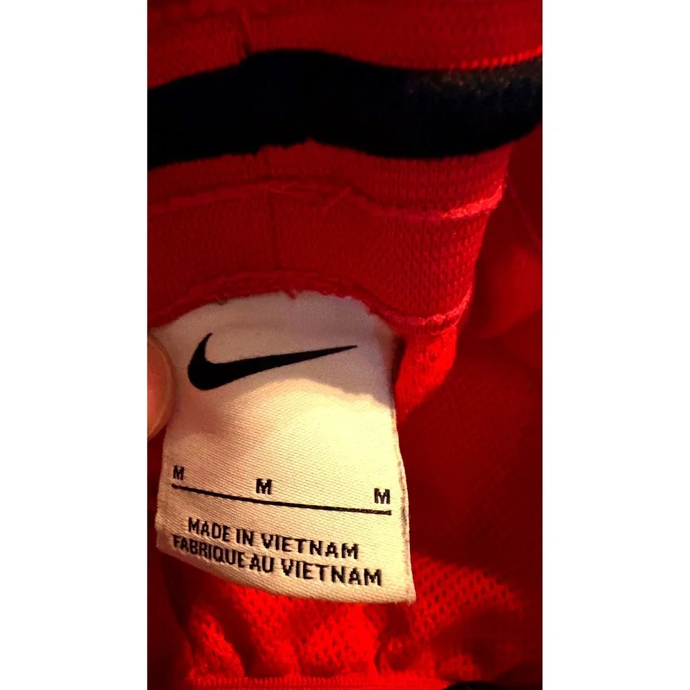 Nike Mesh Athletic Shorts Kids Size M Red Good Breathable Swoosh Logo